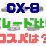 【マツダ・CX-8】グレードと価格比較してみた！コスパはどうだ？